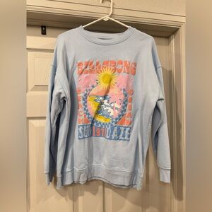 Billabong Pastel Blue Graphic Sweatshirt
